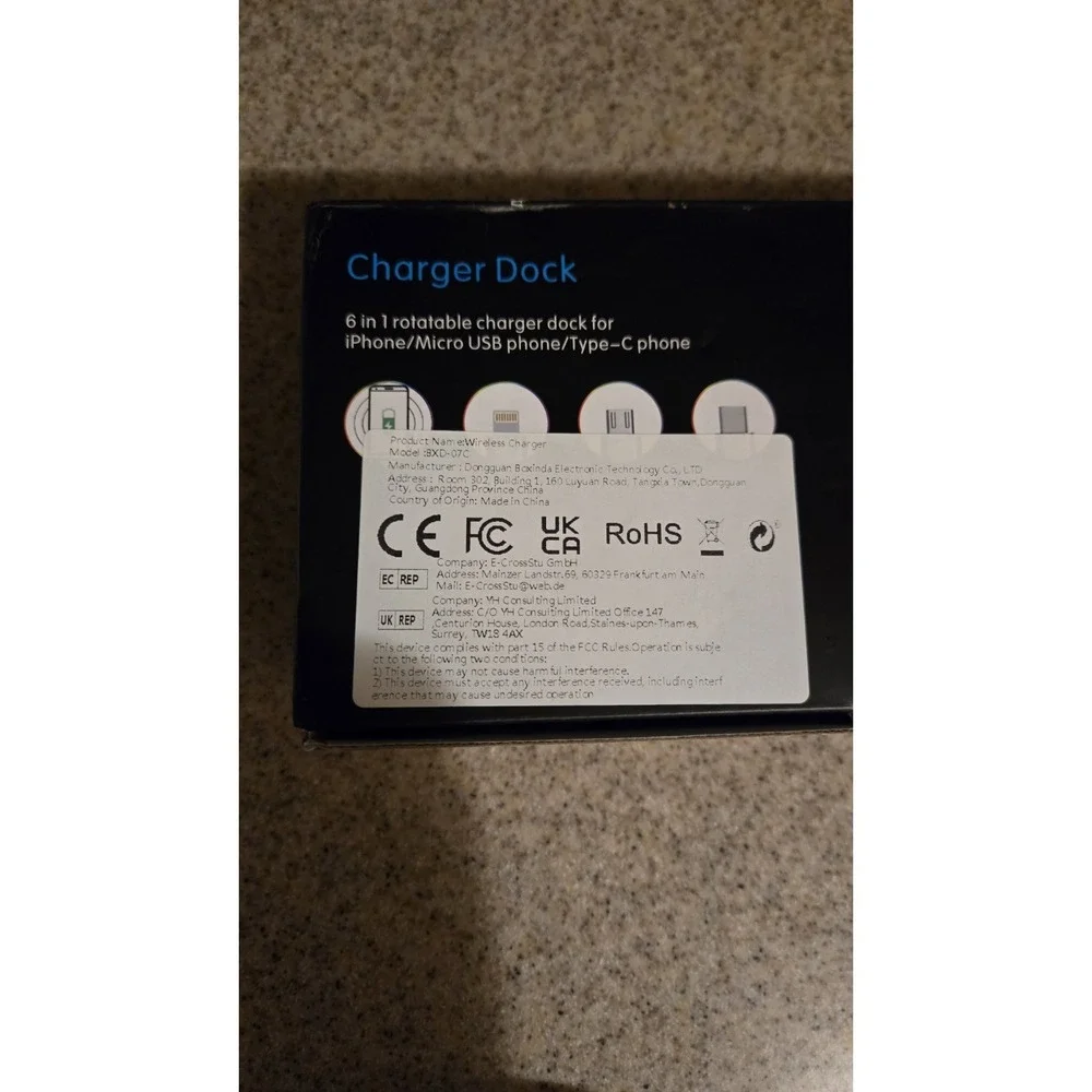 Multi-Function Charging Stand 3 In 1 Charger Dock Black‎